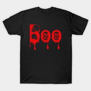 boo fun halloween skull T-Shirt